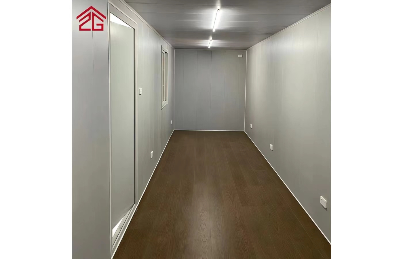 Dostosowany stały dom kontenerowy o długości 20 stóp z oknem sięgającym od podłogi do sufitu Dostosowany stały dom kontenerowy o długości 20 stóp z oknem sięgającym od podłogi do sufitu