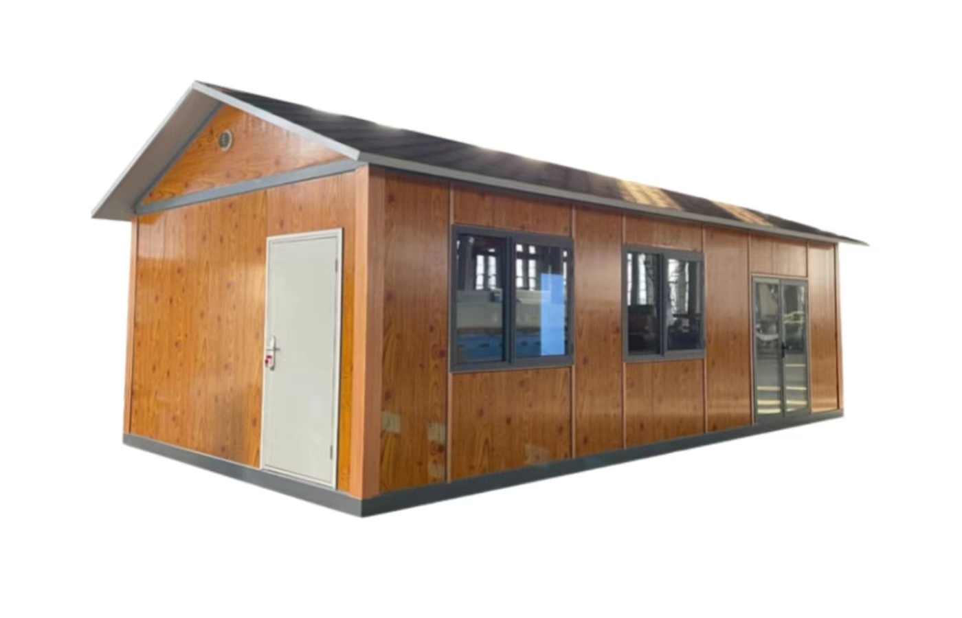 Dostosowany stały dom kontenerowy o długości 20 stóp z oknem sięgającym od podłogi do sufitu Dostosowany stały dom kontenerowy o długości 20 stóp z oknem sięgającym od podłogi do sufitu