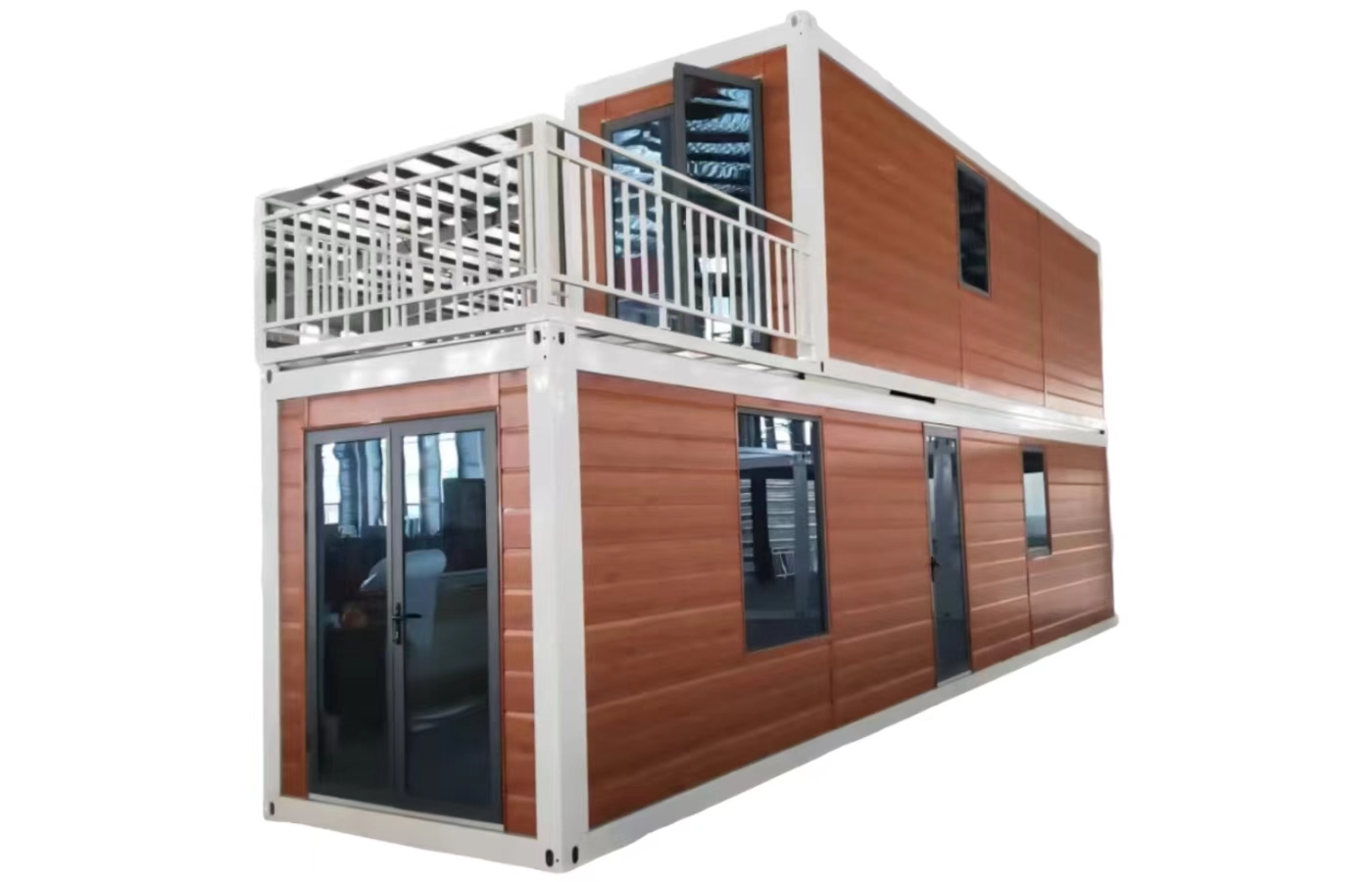 Dostosowany stały dom kontenerowy o długości 20 stóp z oknem sięgającym od podłogi do sufitu Dostosowany stały dom kontenerowy o długości 20 stóp z oknem sięgającym od podłogi do sufitu