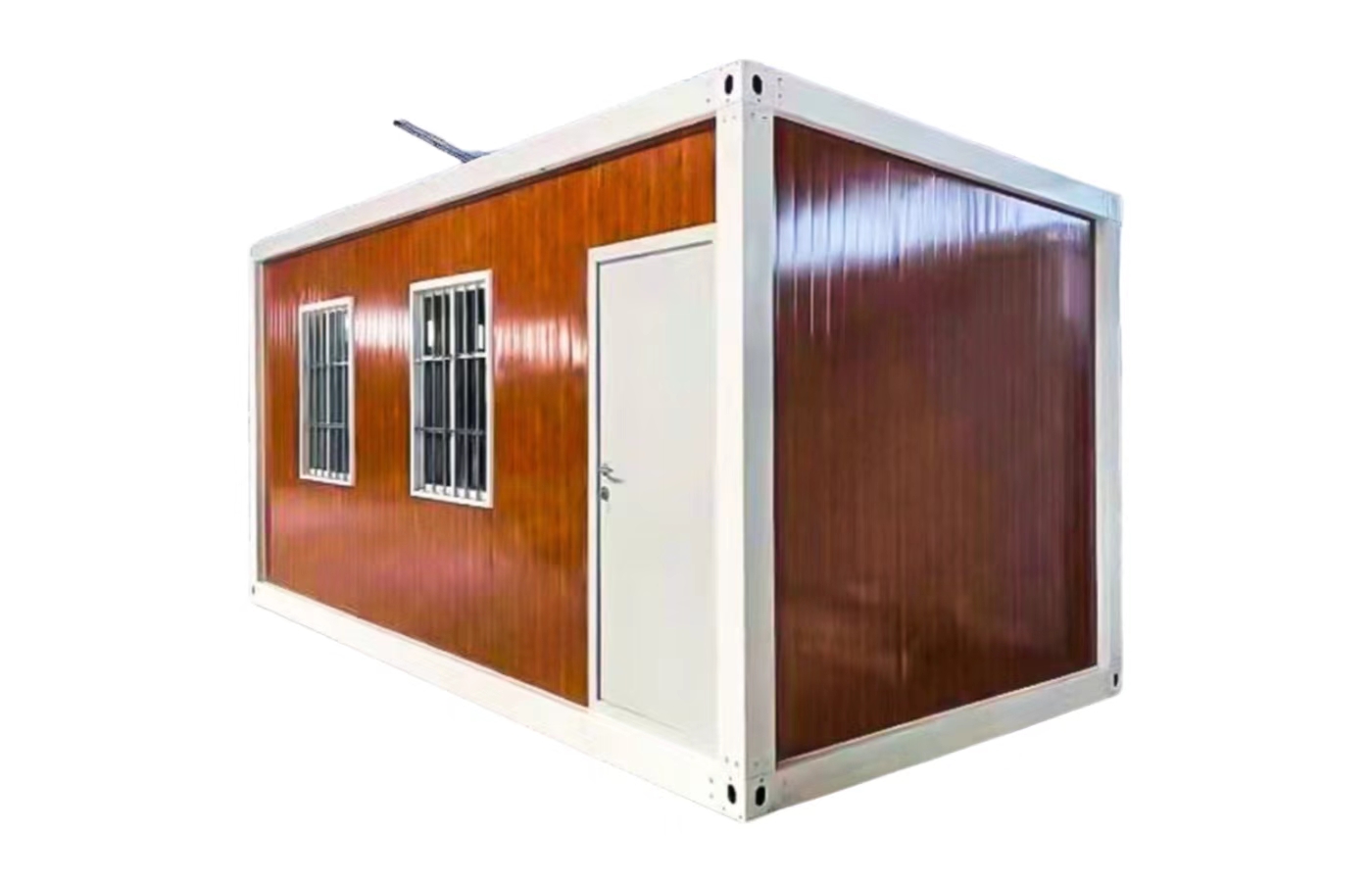 Dostosowany stały dom kontenerowy o długości 20 stóp z oknem sięgającym od podłogi do sufitu Dostosowany stały dom kontenerowy o długości 20 stóp z oknem sięgającym od podłogi do sufitu