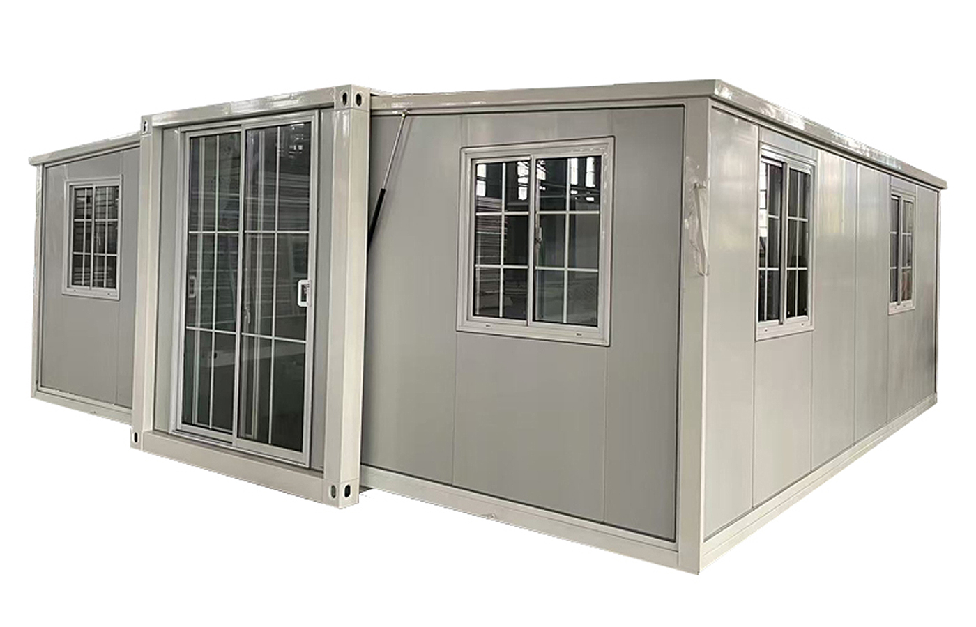 Luksusowy, dostosowany do indywidualnych potrzeb kontener o długości 30 stóp, o wysokości 40 stóp, z metalową zewnętrzną płytą klinową Luksusowy, dostosowany do indywidualnych potrzeb kontener o długości 30 stóp, o wysokości 40 stóp, z metalową zewnętrzną płytą klinową