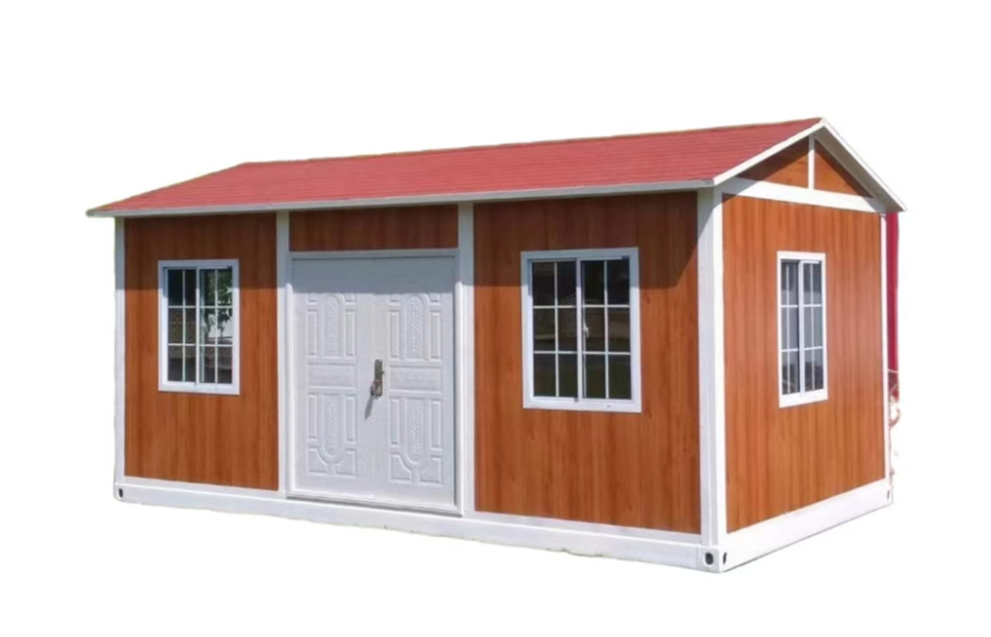 Popularna rezydencja kontenerowa o wysokości 30 stóp, o nowoczesnym designie, z dwuspadowym dachem i łazienką Popularna rezydencja kontenerowa o wysokości 30 stóp, o nowoczesnym designie, z dwuspadowym dachem i łazienką